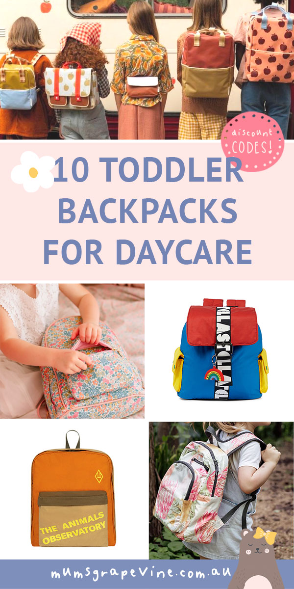 10 toddler backpack for daycare and kindy | Mum's Grapevine