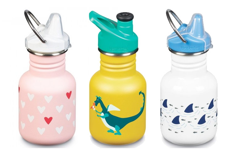 Klean Kanteen kids' insulated drink bottles with sippy cap