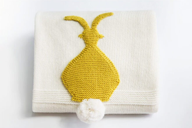 Littel Baby Bowtique Bunny Tail Blanket