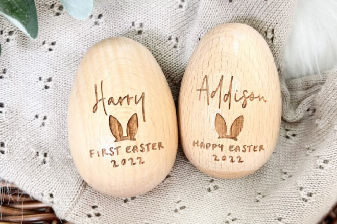 The Name Co Personalised Egg Shakers