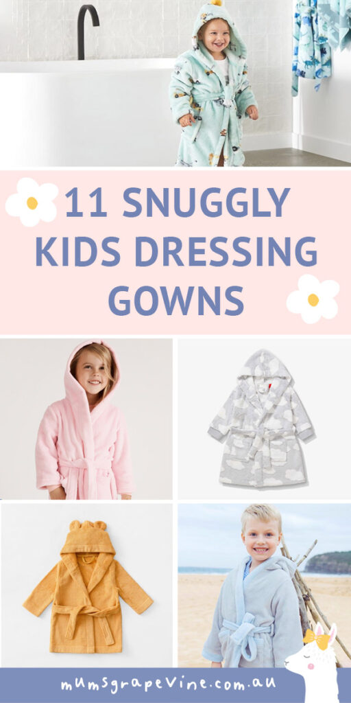 11 kids dressing gowns (approved for snuggles) Mum's Grapevine