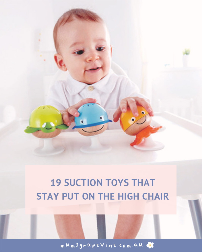 Baby Developmental High Chair Toys Highchair Tray Rattle Toy with Suction Cup for 6 to 12 Months Old Infant & Toddler Girls Horse, Multiple Style 