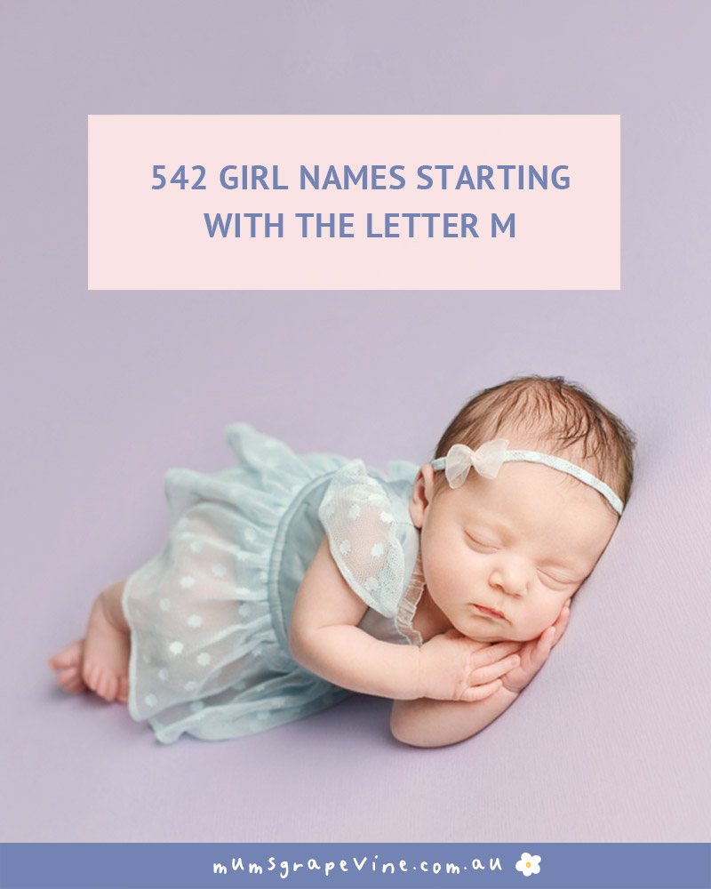 Girl names starting with the letter M