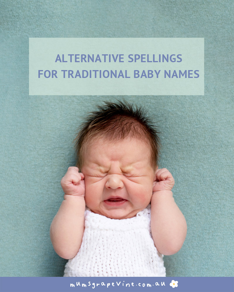 Alternative spellings to traditional baby names