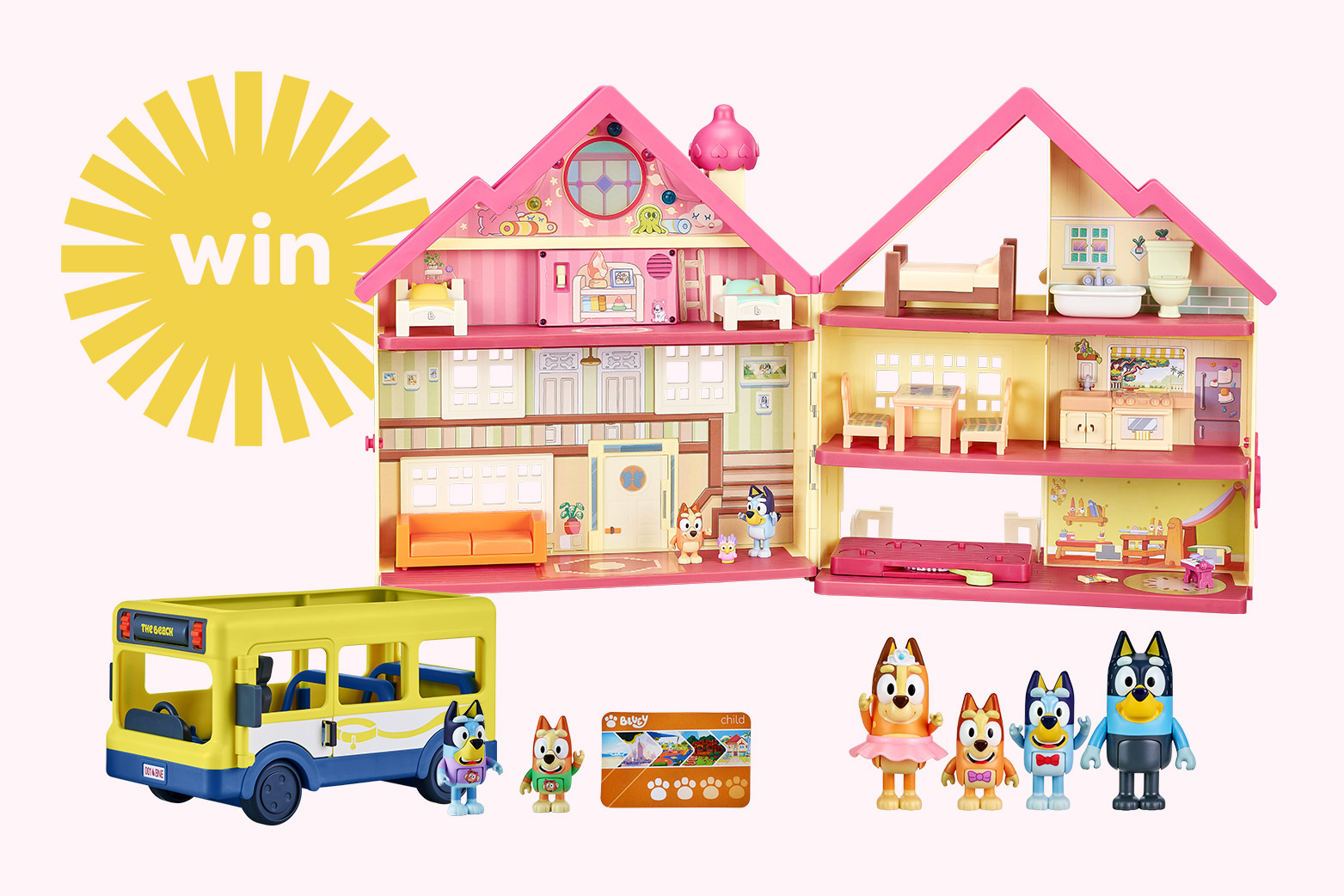 WIN 1 of 3 Bluey Ultimate Playhouse Prize Pack