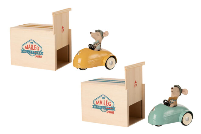 Maileg Mouse and Car Garage