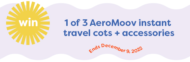 AeroMoov instant travel cot competition