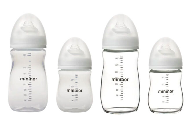 Mininor PP and glass bottles