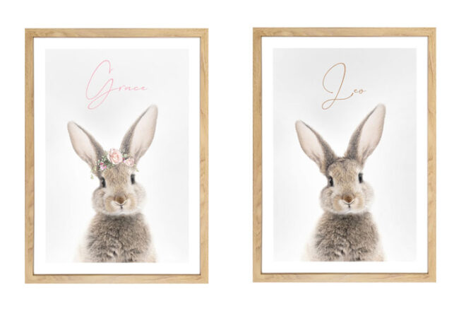 Arty Bub Personalised Bunny Prints