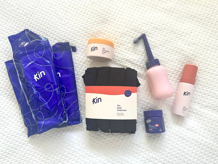 Kin Fertility Postpartum recovery kit
