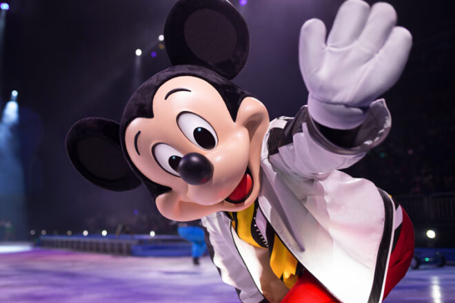 Mickey Mouse performing for Disney On Ice presents 100 Years of Wonder