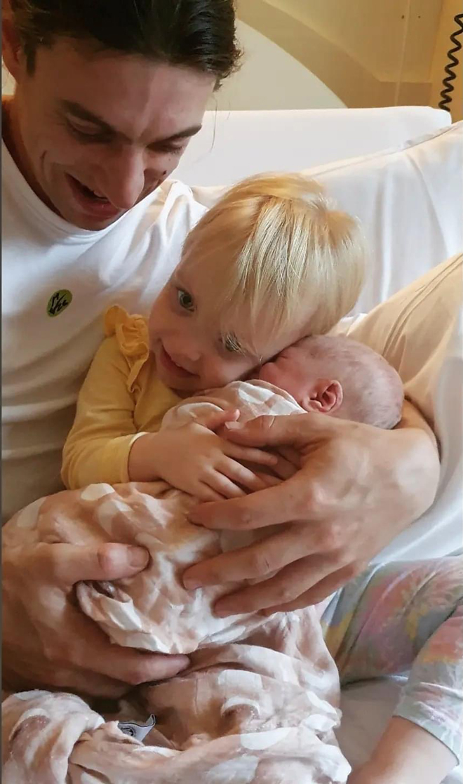 Daniel, Aurora and baby Arian
