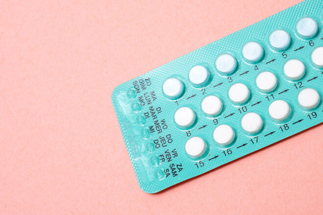 A packet of the contraceptive pill