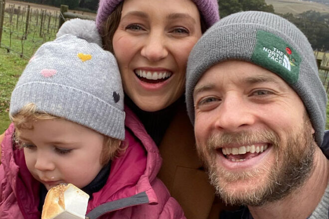 Hamish & Zoe Foster Blake with their daughter Rudy