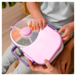 Child holding the GoBe lunch box