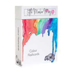 Little Monkey Moos Flash Cards hand drawn art featuring Colour
