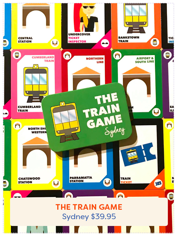 The Train Game card game Sydney version
