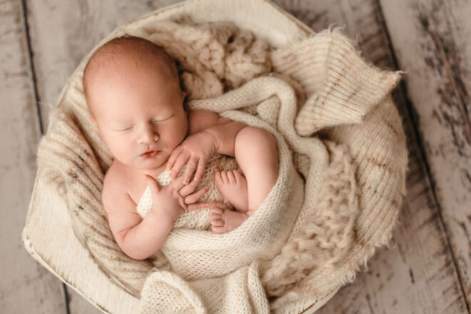 Portrait of a newborn baby 