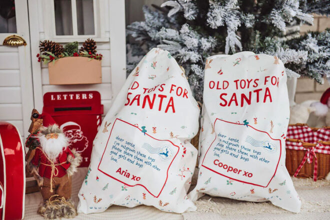 Image showing the Old Toys for Santa Sacks from Petite Maison