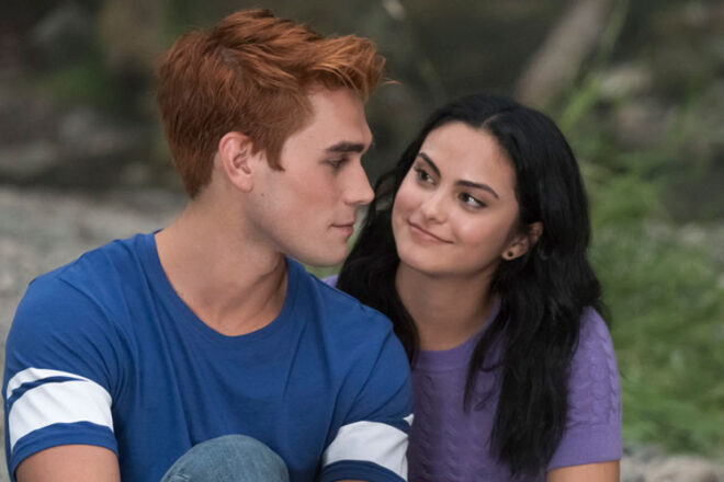 KJ Apa and Camilla Mendes as Archie and Veronica in Riverdale