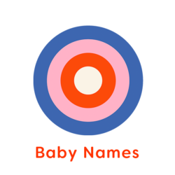 Illustration of bullseye with words Baby Names
