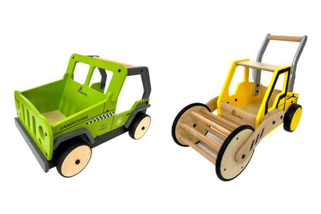 The Riababy Cargo Walkers in Sandstorm and Road Roller