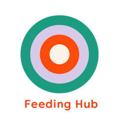 Bullseye illustration with the text 'Feeding Hub'