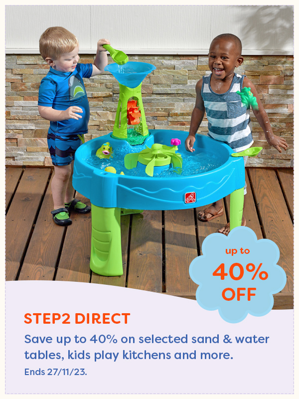 Two children playing at a water table from Step2Direct