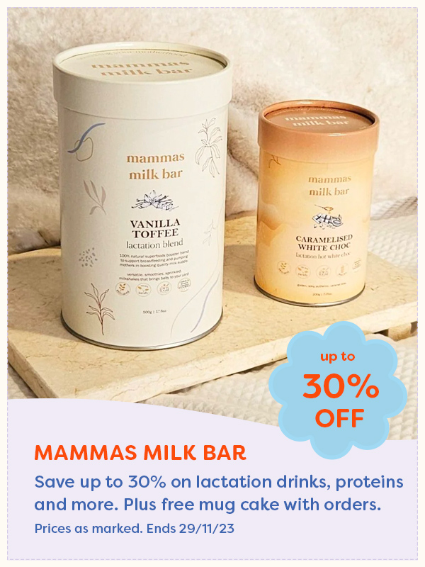 Mamas Milk Bar lactation blends in two flavours