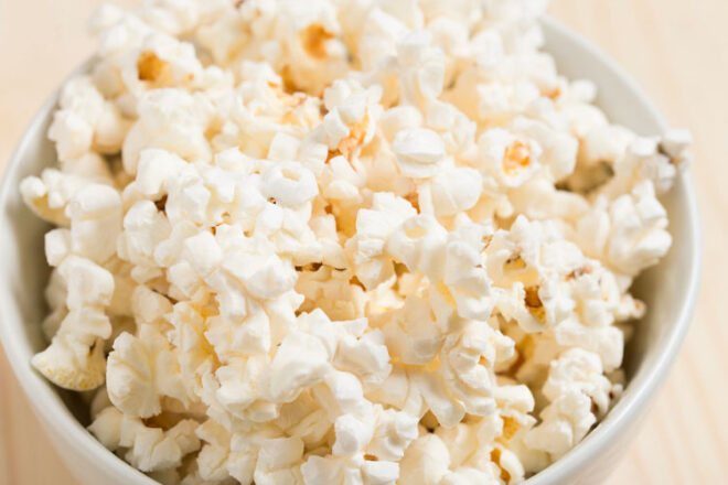 A bowl of popcorn
