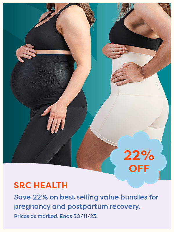 Two woman wearing compression garments from SRC Health