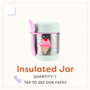 Insulated Food Jar button linking to best insulated food jars for kids