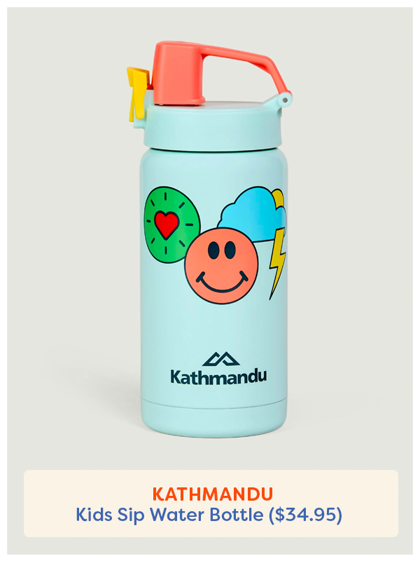 The Kathmandu insulated water bottle for kids