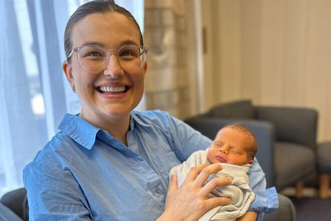 Kirsty Bryant and her baby boy Henry