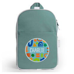 Tinyme Personalised Junior Backpack in green