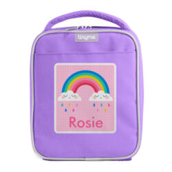 Tinyme Personalised Lunch Bag in lilac with the name Rosie on the front