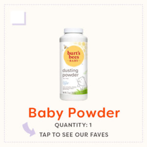 Baby Powder (talk-free) - Bathing Essentials List