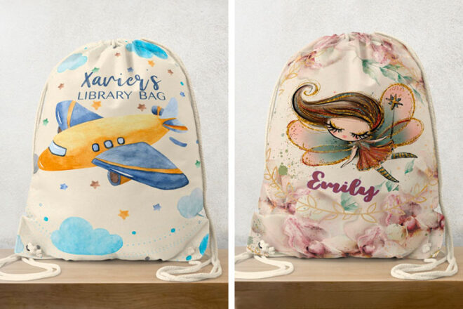 Charmily & Co Library Bags in two designs