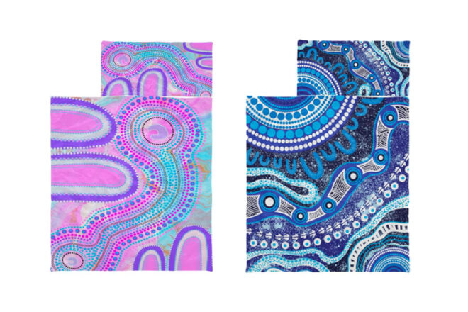 Two designs of the Once a Dreamer Nap Mats