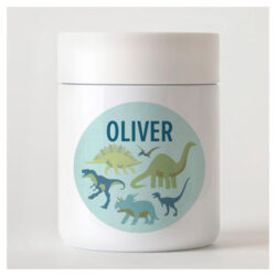 Tinyme Insulated Food Container with the name Oliver on the front