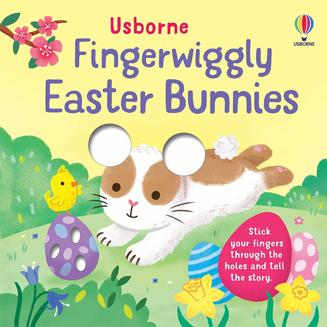 The cover of the book Fingerwiggly Easter Bunnies by Usborne