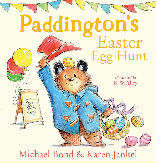 The cover of the book Paddington's Easter Egg Hunt by Michael Bond