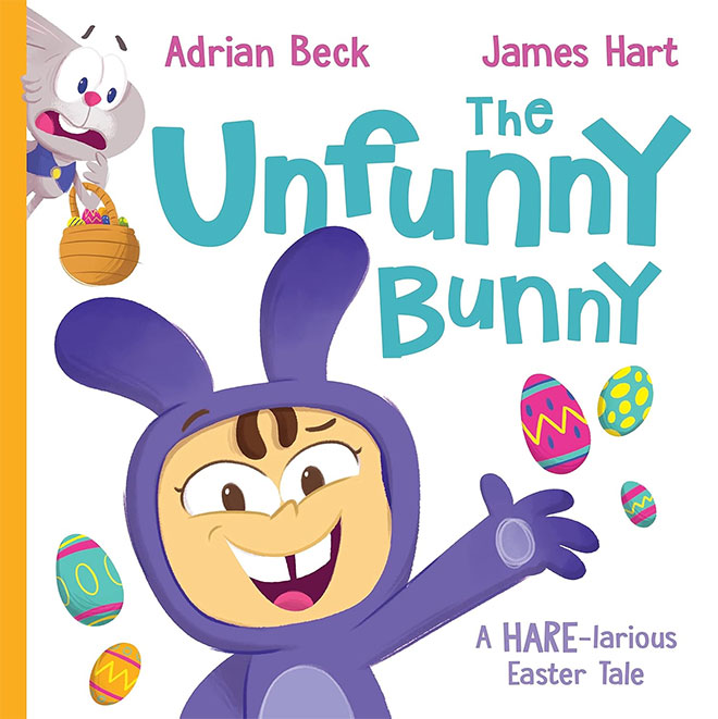 The cover of the book The Unfunny Bunny by Adrian Beck