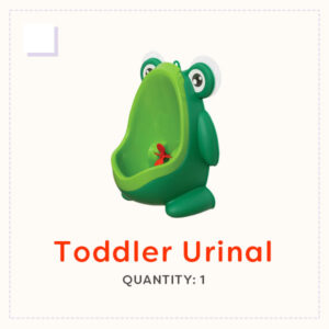 Green frog toddler urinal