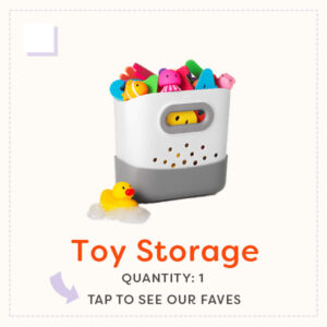 Bath Toy Storage - Bathing Essentials List