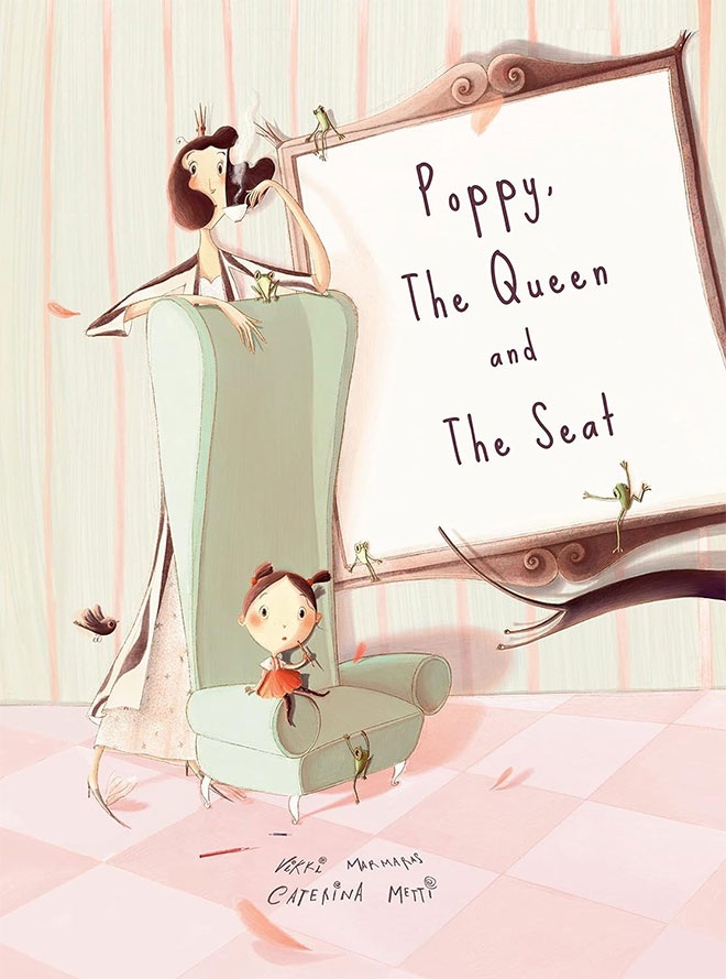 The cover of the book Poppy, The Queen and The Seat Vikki Marmaras