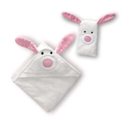 Zoe Sage Bamboo Hooded Baby Towels in Bunny