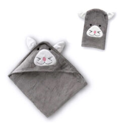 Zoe Sage Bamboo Hooded Baby Towels in Cat