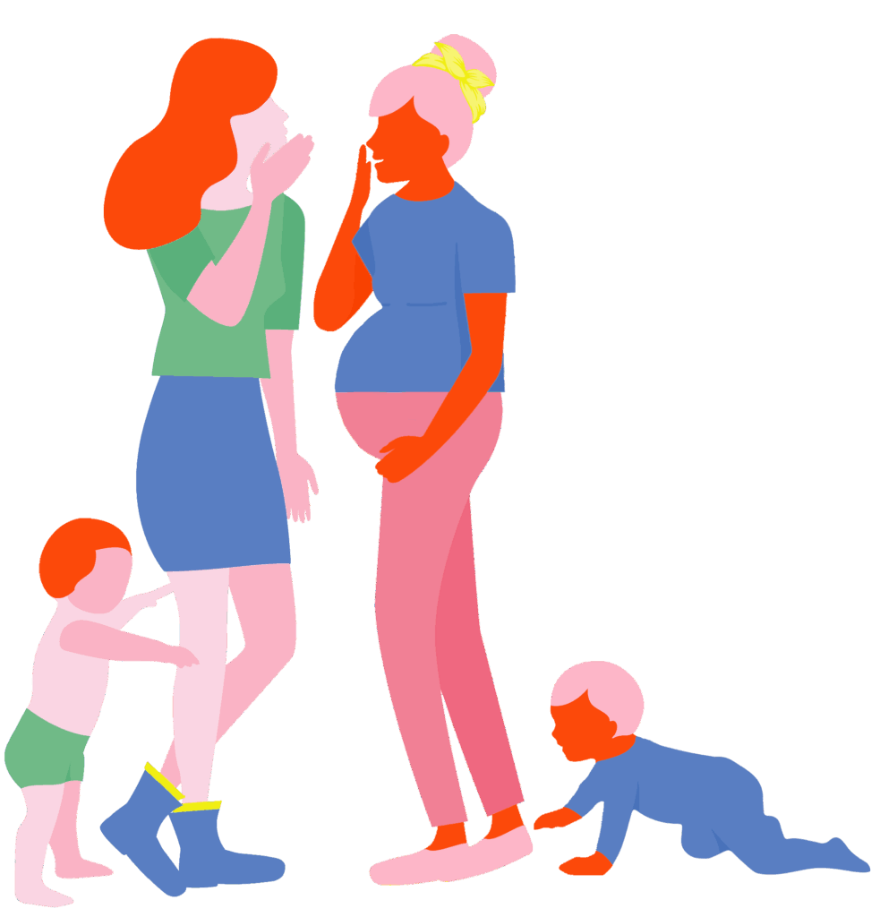 girls and babies story scene