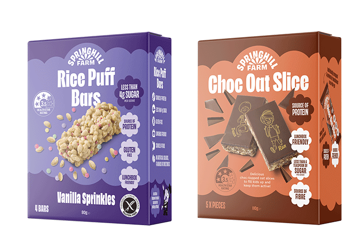 Springhill Farm Health Range of Snacks